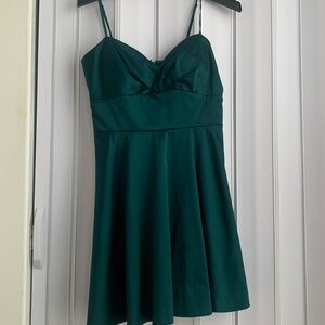 Green minidress